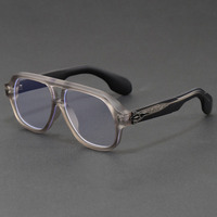 Lunettes de vue unisexes classiques rétro vintage MK1178 avec double pont ovale, anti-lumière bleue, montures optiques avec broche