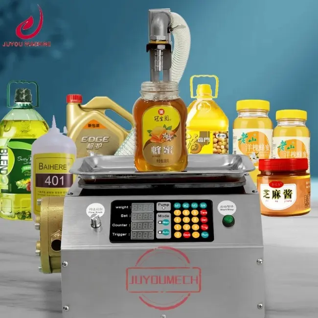 Máquina de llenado de líquidos de flujo Uso comercial doméstico crema Aceite comestible Pasta de sésamo salsa de aceite máquina de llenado de miel
