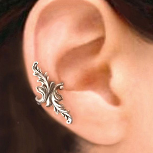 Orecchini a clip botanici carini per donna, a forma di pianta, senza piercing, gioielli alla moda per tutti i giorni - Product Image 1