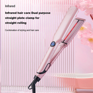 เครื่องหนีบผมขายดี ได้รับการรับรองมาตรฐาน CE เซรามิกอเนกประสงค์ 2 in 1 หนีบตรงและม้วนผมได้ในเครื่องเดียว - Product Image 1