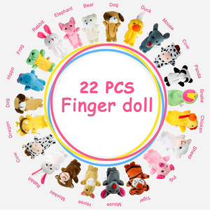 Juego de Marionetas de Dedo de Peluche Personalizadas al por Mayor, Varios <span class=keywords><strong>Animales</strong></span> de Peluche Suaves para Niños - Product Image 5