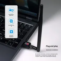Adaptador WiFi Externo USB 2.0 de Doble Banda, Gigabit de Alta Velocidad para Laptop y PC, en Stock