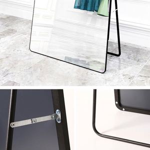 Trending 2025 Full Body Household Wall Full Length Floor Mirror Silver <b>Framed</b> <b>Large</b> Modern Stylish Contemporary Bedroom Home - Product Image 4