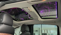 Lumière décorative pour voiture Lumière d'ambiance intérieure Toit ouvrant panoramique Film Starlight Film Starry Night Film Double Skylights Changement de couleur