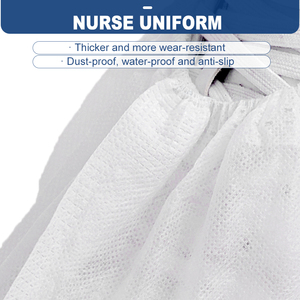 Hubei Haixin obat grosir Overshoes, tahan debu sekali pakai penutup sepatu dalam ruangan CE rumah sakit tidak ditenun kain biru sepatu atas - Product Image 4