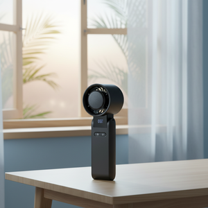 Seasonal Sale English Portable Air Cooler Fan Color Box Cheap Small Fan English Plastic Handheld Fan - Product Image 1