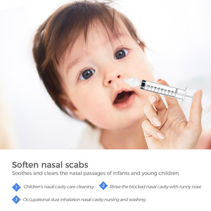 Lave-<span class=keywords><strong>nez</strong></span> de sécurité en PVC approuvé CE ISO 10ml 4 pièces dispositif de <span class=keywords><strong>lavage</strong></span> d'irrigation nasale pour bébé rhinite irrigateur nasal - Product Image 6