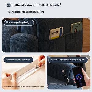 Wood Palace Craftsman <span class=keywords><strong>Puff</strong></span> sofá <span class=keywords><strong>cama</strong></span> Chenille dormitorio sala de estar 2025 nuevo juego de doble uso integrado plegable <span class=keywords><strong>cama</strong></span> de esponja - Product Image 5