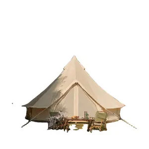Sıcak lüks tuval pamuk Glamping moğol kamp ev aile çan Yurt çadır satılık