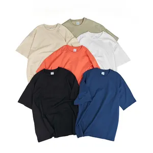 Chất Lượng Cao 100% Cotton Trống Người Đàn Ông Của T-Shirts Heavyweight Quá Khổ Áo Thun In Ấn Tùy Chỉnh T Áo Sơ Mi