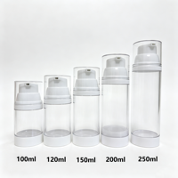 Flacon pompe sans air rechargeable de 100-250 ml en gros pour emballage cosmétique – Contenant pompe sans air pour nettoyant, crème, soin de la peau, lotion