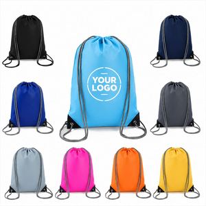 Bolsa Promocional de Poliéster 210D 420D con Cordón, Personalizable para Campañas de Marca, Bolsa de Regalo con Cordón para el Mercado Estadounidense y Europeo, Bajo MOQ, Venta al Por Mayor - Product Image 1