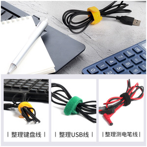 Attaches-câbles Velcro colorés Chkl en nylon, auto-serrantes, pour la gestion des câbles de données et les attaches de plantes - Product Image 4