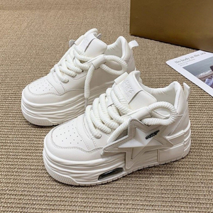 Chaussures de skate à lacets à semelle épaisse de couleur vive rose, blanc, bleu, <span class=keywords><strong>noir</strong></span>, étoile à cinq branches, station indépendante étrangère - Product Image 6