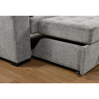 Ensemble de canapé-lit de bureau convertible en velours européen luxueux, confortable et élégant pour les hôtels, appartements et villas modernes