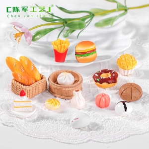 Décorations de simulation pour le thé du matin, gâteaux, hamburgers, aliments et jeux, accessoires, matériaux de bricolage en gros, maison pour enfants - Product Image 1