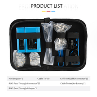 Pince à sertir multifonctionnelle pour réseaux Outil à sertir tout-en-un EZ pour CAT5 CAT6 CAT7 RJ45 RJ11 R12 Sets d'outils de produits
