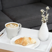 Plateau en bambou commercial au design moderne, jetable, irrégulier, pour fruits secs chinois, idéal pour la restauration, les hôtels et le service de thé.