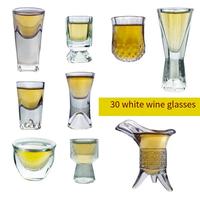 Ensemble de verres à shot en verre sans plomb, à fond épais, mini-tasses à liqueur pour hôtel, restaurant, bar, service de Baijiu et de vin