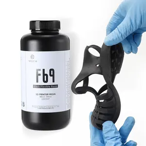 F69 1千克黑色柔性3D树脂405纳米，适用于任意立方光子单X液晶DLP紫外树脂3D打印机