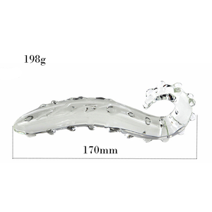 Masturbador Femenino, Varita Yoni de Vidrio, Estimulación Vaginal, Dildo de Cristal para Mujeres, Varita Masajeadora con Textura de Hipocampo - Product Image 2