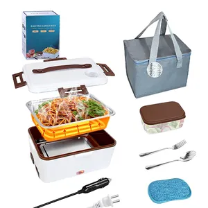 Car Microwave Food Warmer Portable Microwave Heated Electric Lunch Box Food  Warm