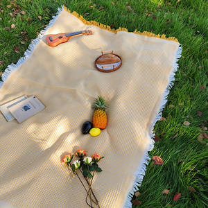 Camping Atmosphere Mantel Picnic Outing Car Trunk Mat Sofá Manta tejida - Product Image 6