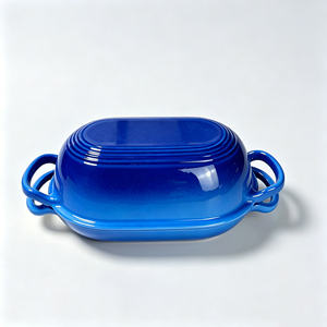 <span class=keywords><strong>Cocotte</strong></span> <span class=keywords><strong>en</strong></span> <span class=keywords><strong>fonte</strong></span> émaillée antiadhésive écologique, résistante à la chaleur, compatible four, pour la cuisson du levain, compatible gaz et induction - Product Image 4