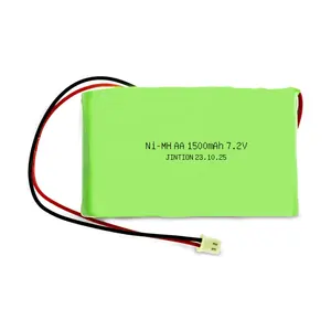 JINTION AA 1500MAH 7,2 V 2300mAh AA NiMH Paquete de batería para Honeywell L5000 Lynx Touch iluminación de emergencia Ademco 300-03864-1