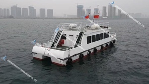 Bateau de passagers en acier soudé sur mesure certifié CE, capacité de 60 personnes, longueur de 19 m, moteur personnalisable pour le tourisme et le transport - Product Image 2