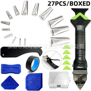 27Pcs <b>Boxed</b> Stainless Steel Grout Scraper Kit With <b>Tools</b> For Construction Work - Product Image 1