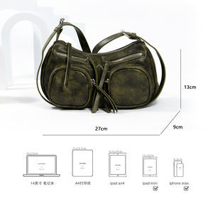 Bolsos de mano con bolsillo de media luna 2024, bolso de mano para mujer, bolsos de hombro - Product Image 6