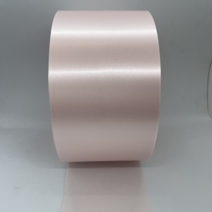 Simeshow gulungan kain Satin poliester 100mm warna mawar 196 warna rol kain Satin poliester halus - Product Image 4