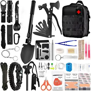 Kit de primeiros socorros para desastres, ferramentas de emergência, kit de primeiros socorros profissional para trekking e caminhadas, kit de sobrevivência para terremotos