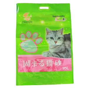 10kg Cat Litter Natural Plastic Bag for Cat Food Packaging, Animals Feed Bags and Pet Food Bags