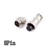 GX12 Diamètre 12mm Circulaire Aviation Plug Mâle Femelle 2Pin 3Pin 4Pin 5Pin 6Pin Cable Connector Socket