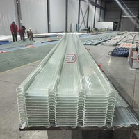 Tôles de toiture en PRV, panneaux de toiture ondulés en fibre de verre, anti-UV, transparents, légers, pour entrepôts industriels et serres