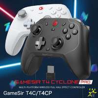 Manette de jeu sans fil T4CP Wind Walker 2pro avec récepteur, plusieurs plateformes, plusieurs modes disponibles, avec gyroscope 6 axes