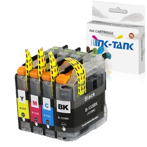 <span class=keywords><strong>Cartucce</strong></span> d'Inchiostro Compatibili Premium a Colori INK-TANK LC133 LC131 LC 133 131 LC163 LC137 LC105 LC107 <span class=keywords><strong>per</strong></span> Stampanti <span class=keywords><strong>Brother</strong></span> - Product Image 1