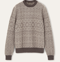 Pull Jacquard Fair Isle d'hiver à col rond, anti-rétrécissement, respirant, 100% cachemire
