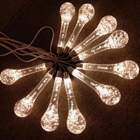 Accessoires de décoration de lieux de mariage, lustre en acrylique en forme de goutte d'eau, décoration de scène de mariage, lumières d'ambiance