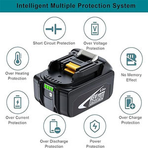 18V 리튬 배터리 충전식 무선 전동 공구 배터리 18V 배터리 및 충전기 - Product Image 2