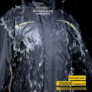 男士两件式摩托车和电动踏板车雨衣套装适合骑手防风防水 - Product Image 4