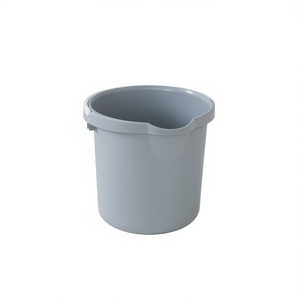 Cubo Redondo de PP de 10 L Gris Multiusos para Almacenamiento y Limpieza - Product Image 3