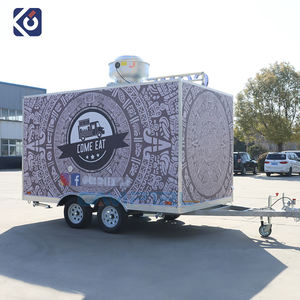 Commercial Food Van Concessão Food Truck Trailer Fast Mobile Food Truck Com Cozinha Completa Hot Dog Pizza BBQ Cart - Product Image 4