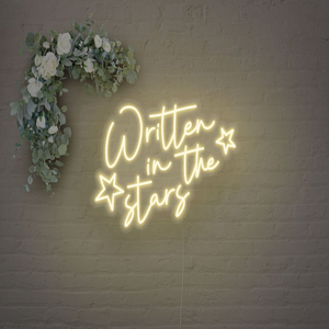 Insegna al neon led personalizzata scritta nelle stelle si accende la decorazione del segno del partito di illuminazione della luce al neon di nozze segno per la decorazione della parete - Product Image 1