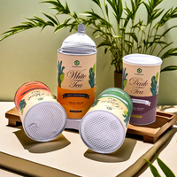 Pot étanche à l'air biodégradable de boîte de cylindre de papier de catégorie comestible de tube intérieur écologique de poudre de protéine d'emballage de papier d'aluminium