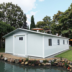 Casa Prefabbricata Espandibile in Container da 40 Piedi in <span class=keywords><strong>Vendita</strong></span>, Villa Prefabbricata Pieghevole in Acciaio Leggero con 2-3 Camere da Letto - Product Image 5