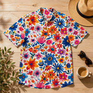 Tela de Algodón Estampada Floral, Patrón de Flores en Toda la Superficie, Tela Popelina para Confección de Vestidos y Acolchados, Fabricante Mayorista - Product Image 2