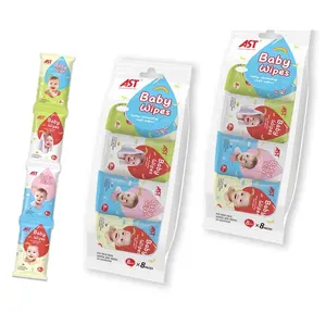 Anti bakterielle Taschen packung Desinfektion mittel Zitrone Frische Hand Mini Reise größe Baby Wet Wipe Feuchtes Handtuch Für Kinder